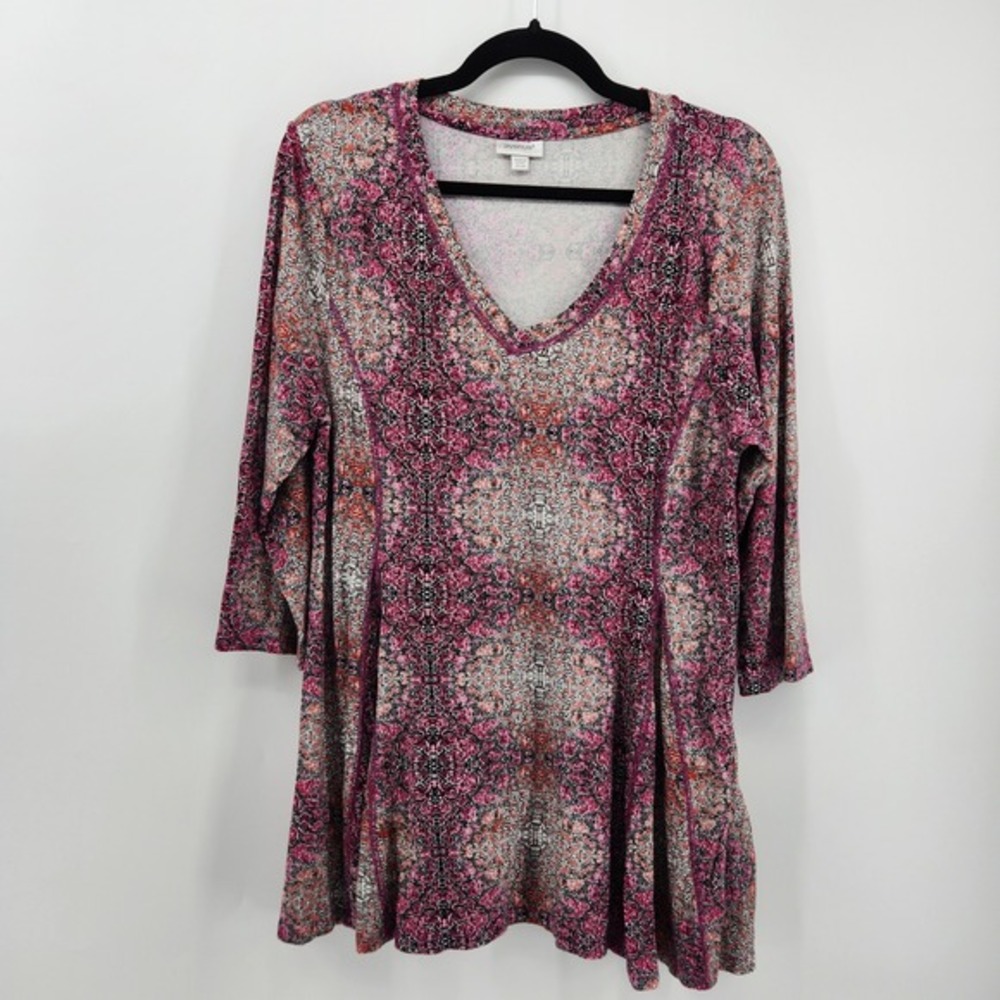 Avenue Multicolor V-Neck Tunic